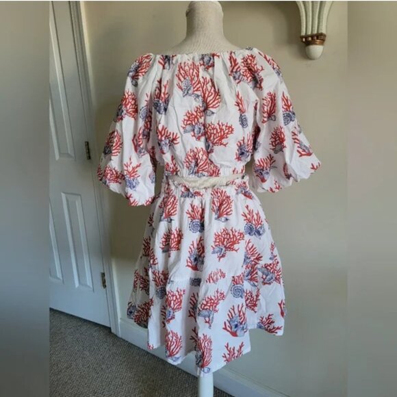 Anthropologie Priya Israni Short-Sleeve Mini Women's Dress size L - Picture 5 of 8